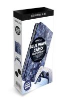 PS5 Slim Blue Wave Camo Faceplates Kit