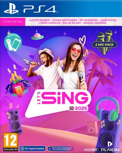 Let’s Sing 2025 + 2 mikrofony PS4